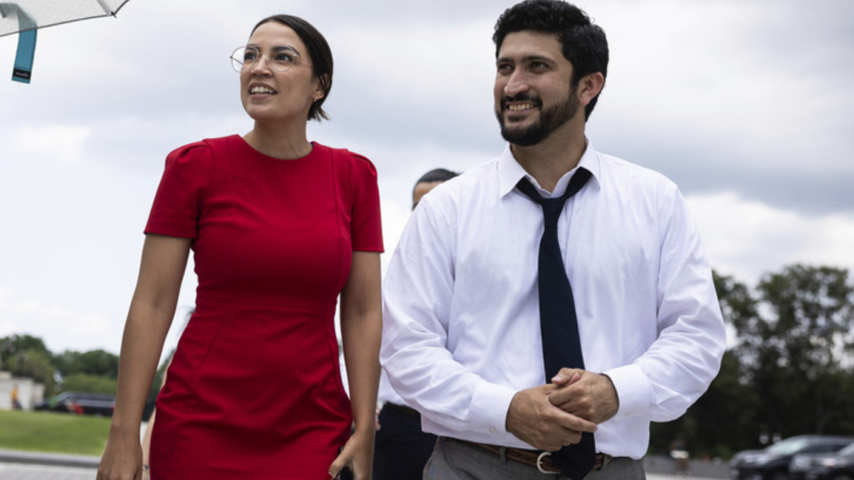 A congressional delegation of progressives, including Reps. Alexandria Ocasio-Cortez (D-N.Y.) and Greg Casar (D-Texas) is headed to Brazil, Chile and Colombia next week. | Francis Chung/POLITICO