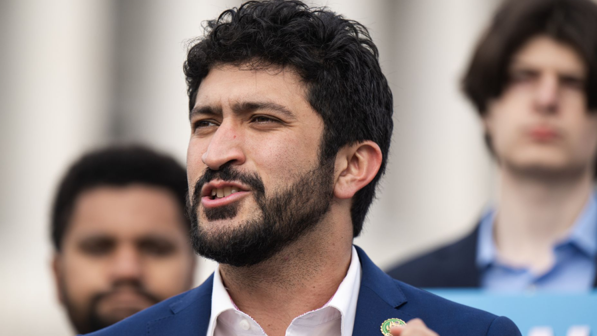Congressman Greg Casar speaks at a press conference