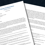 Screenshots of the letter