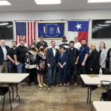Greg Casar speaks with labor leaders in San Antonio