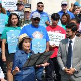 Dolores Huerta and Congressman Casar