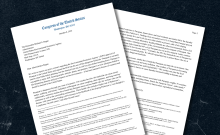 Screenshots of the letter